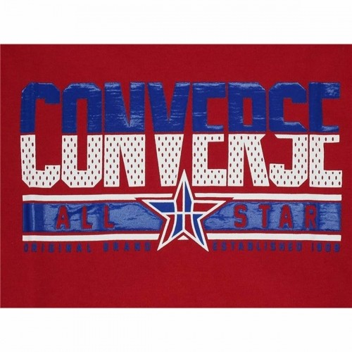 Krekls ar Īsām Piedurknēm Bērniem Converse Star Birch Sarkans image 4