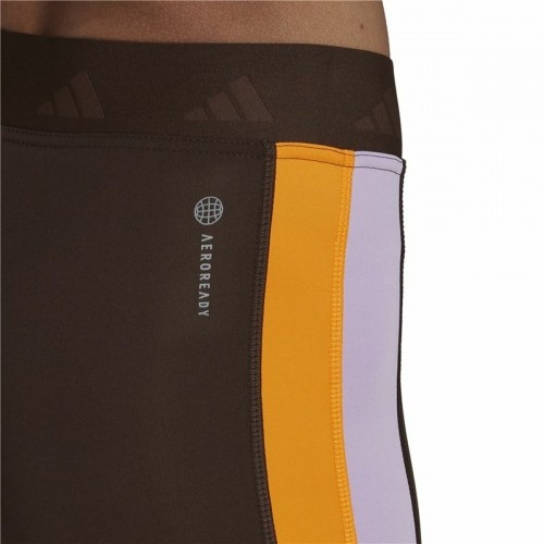 Sport leggings for Women Adidas Hyperglam 7/8 Brown image 4