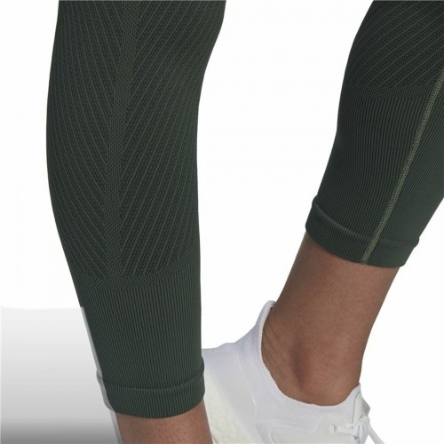 Sieviešu Sporta Zeķubikses Adidas Aeroknit Branded 7/8 Tight Zaļš image 4