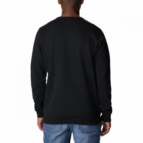 Men’s Sweatshirt without Hood Columbia Logo Fleece Crew Black image 4