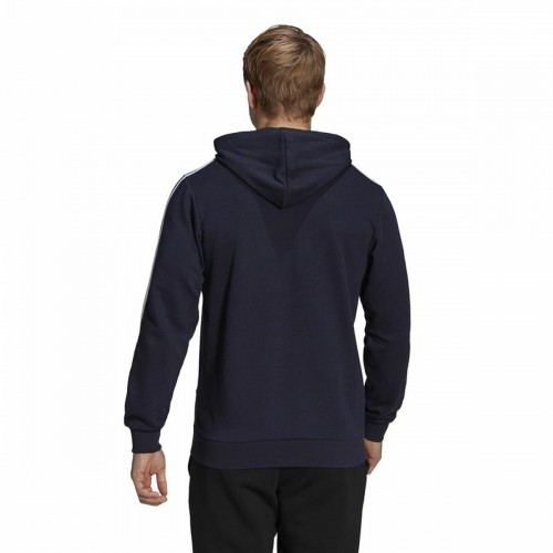 Men’s Hoodie Adidas Essentials 3 Stripes Navy Blue image 4