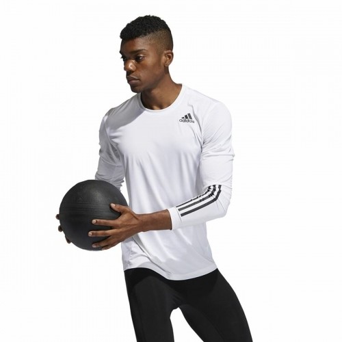 t-krekls Adidas Techfit Fitted 3 Bandas Balts image 4