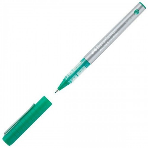 Šķidrās tintes pildspalva Faber-Castell Roller Free Ink Zaļš (12 gb.) image 4