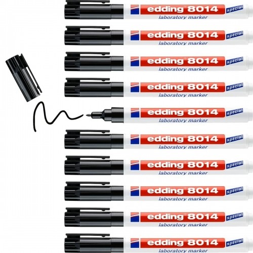 Permanent marker Edding 8014 Black (10 Units) image 4