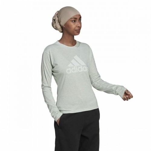 Sieviešu Krekls ar Garām Piedurknēm Adidas Future Icons Bēšs image 4