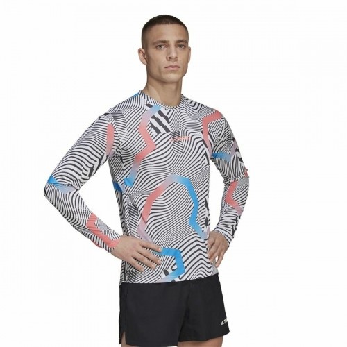 Men’s Long Sleeve T-Shirt Adidas Terrex Primeblue Trail White image 4