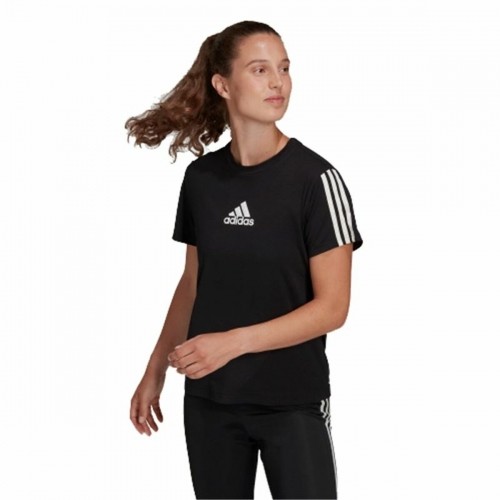 Women’s Short Sleeve T-Shirt Adidas TC Black image 4