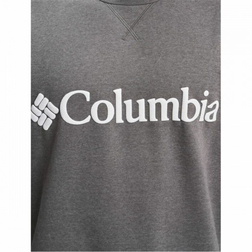 Толстовка без капюшона мужская Columbia Logo Fleece Crew Темно-серый image 4