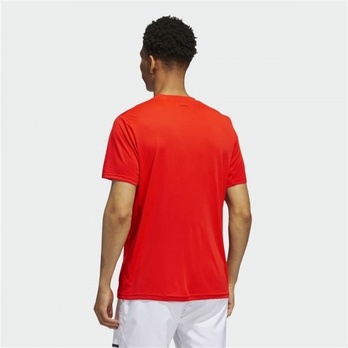 Vīriešu Krekls ar Īsām Piedurknēm Adidas Tiro Winterized Sarkans image 4