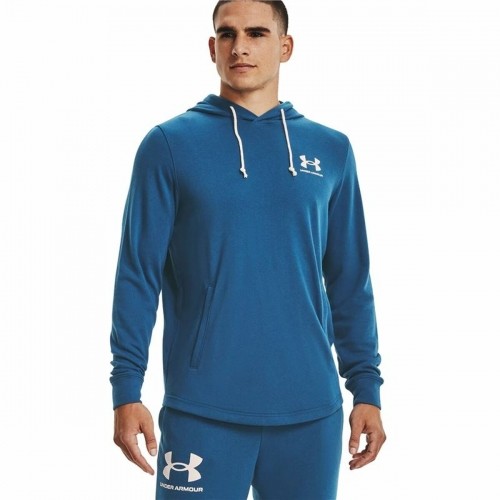 Men’s Hoodie Under Armour Rival Terry Blue image 4