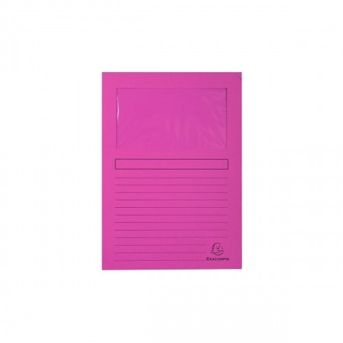 Subfolder Exacompta Forever Transparent window Fuchsia A4 100 Pieces image 4