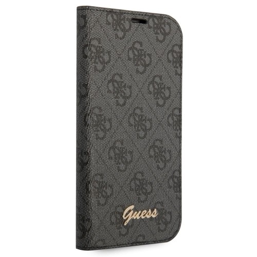 Guess PC|TPU 4G Metal Camera Outline Book Case for iPhone 14 Black image 4