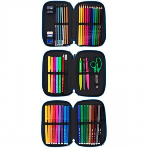 Triple Pencil Case Milan The Fun Multicolour 19,5 x 13 x 7,5 cm image 4