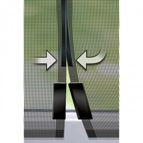 Москитная Сетка Schellenberg Дверцы Магнитный Стекловолокно Антрацитный (120 x 240 cm) image 4