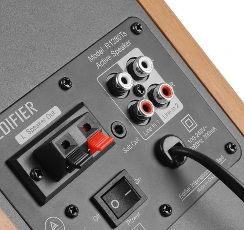 Edifier R1280Ts 2.0 Speakers (brown) image 4