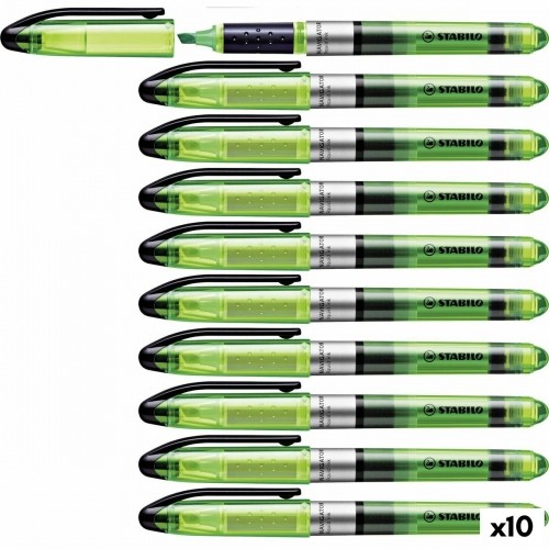 Флуоресцентный маркер Stabilo Navigator Зеленый 10 штук image 4
