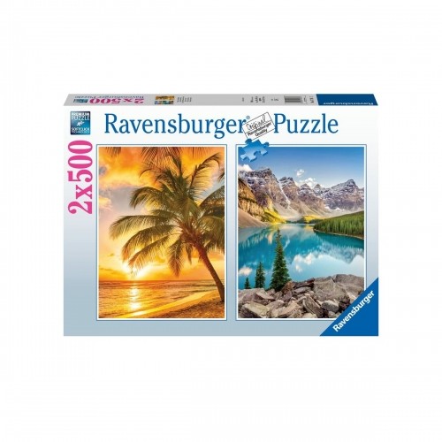 Головоломка Ravensburger Mountains & Beach 2 x 500 Предметы image 4