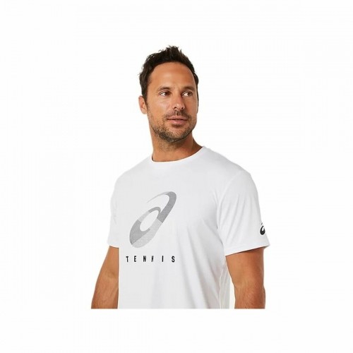 Футболка с коротким рукавом мужская Asics Court Spiral Tee Белый image 4