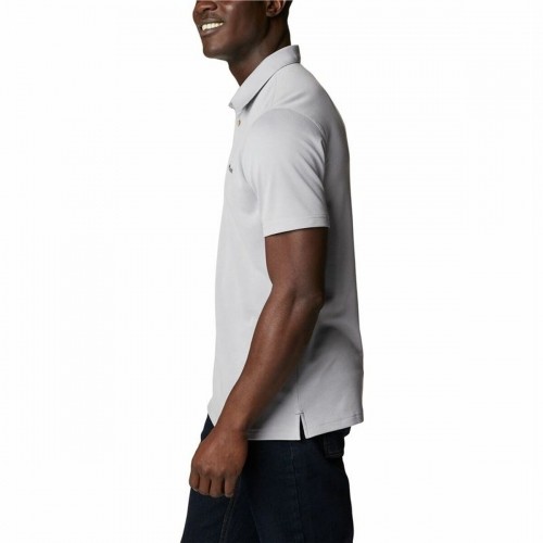 Men’s Short Sleeve Polo Shirt Columbia Nelson Point™ Grey image 4