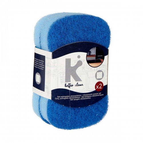 Bigbuy Home Scouring Pads Set Синий Полиуретан волокно (32 штук) image 4