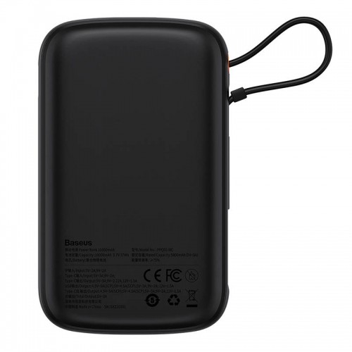 Powerbank Baseus Qpow PRO with cable, 10000mAh, 22.5W (Black) image 4