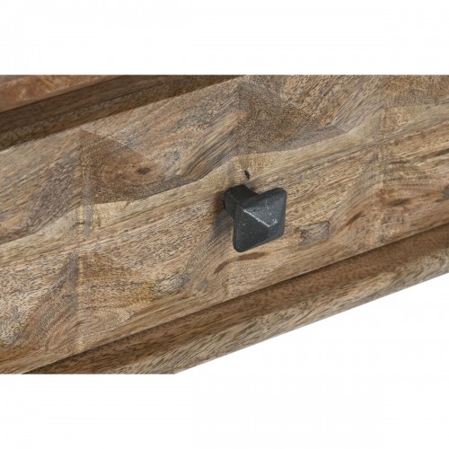 Console DKD Home Decor Natural Black Metal Mango wood image 4