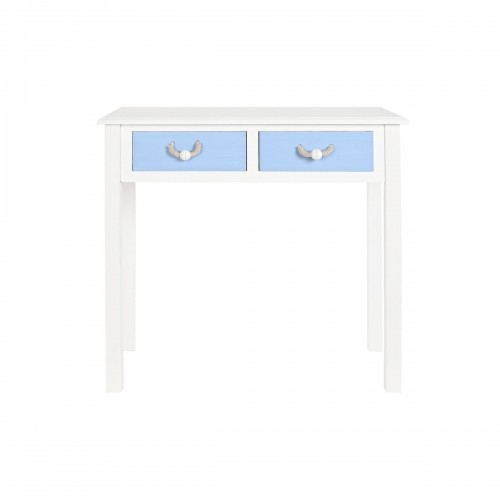 Console DKD Home Decor White Brown Sky blue Navy Blue Rope MDF Wood 80 x 40 x 75 cm (1 Unit) image 4