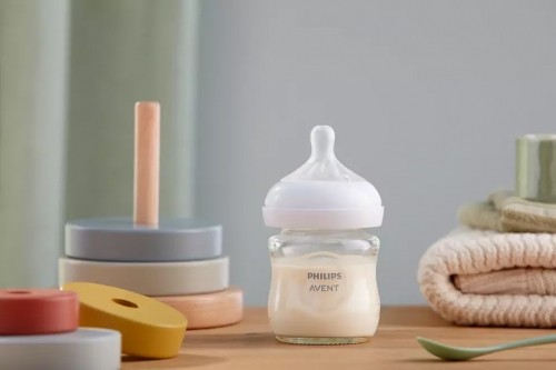 Philips Avent Natural Response stikla zīdaiņu pudelīte 125 ml, jaundzimušā knupītis, 0m+ - SCY930/01 image 4