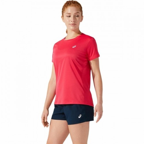 Футболка с коротким рукавом женская Asics Core Багровый красный image 4