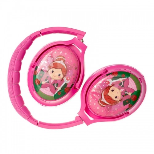 BuddyPhones kids headphones wireless Cosmos Plus ANC (Pink) image 4