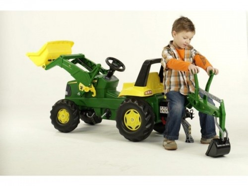 Rolly Toys Педальный трактор с двумя ковшами rollyJunior John Deere (3-8 лет) 811076 image 4