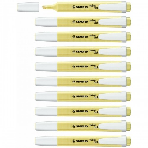 Fluorescent Marker Stabilo Swing Cool Pastel Yellow 10 Pieces (1 Unit) image 4