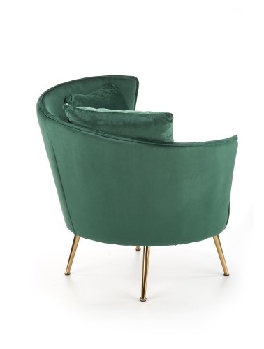 Halmar ALMOND leisure chair color: dark green image 4