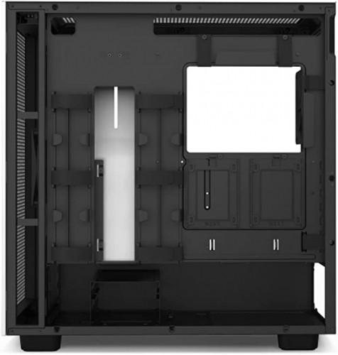 NZXT H7 Flow Iconic tower case, tempered glass, black/white - window image 4