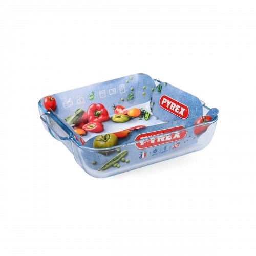 Поднос Pyrex Classic Квадратный Прозрачный Cтекло 25 x 22 x 6 cm (6 штук) image 4