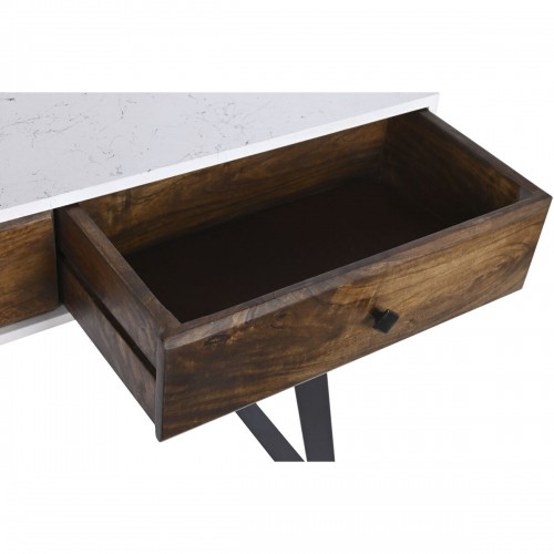 Console DKD Home Decor Metal White Mango wood 105 x 35 x 77 cm image 4