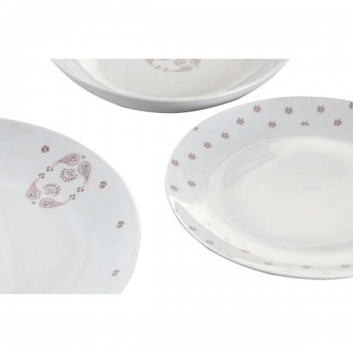 Набор посуды DKD Home Decor Фарфор Розовый Белый 27 x 27 x 3 cm 18 Предметы image 4