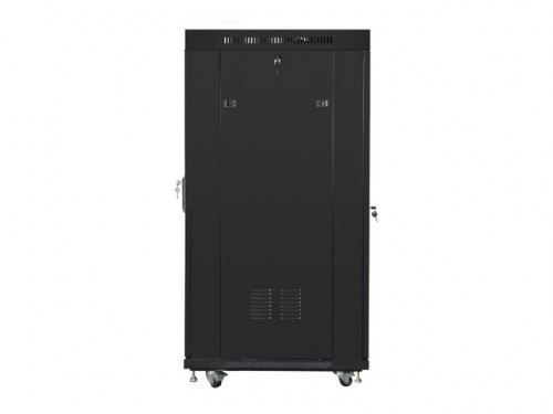 Lanberg Installation cabinet rack 19 27U 600x800 black, perforated door lcd (flat pack) image 4