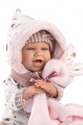 Llorens Кукла младенец Мими 42 см (одеяло, плачет, говорит, с соской, мягкое тело) Испания LL74030 image 4