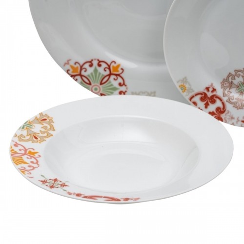 Bigbuy Home Māla trauki 18 Daudzums Porcelāns Bordo 1 cm Sinepes image 4