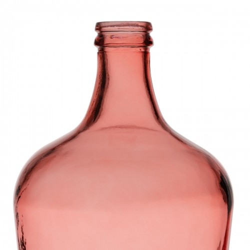 Bigbuy Home Декоративный графин Розовый переработанное стекло 27 x 27 x 42 cm image 4