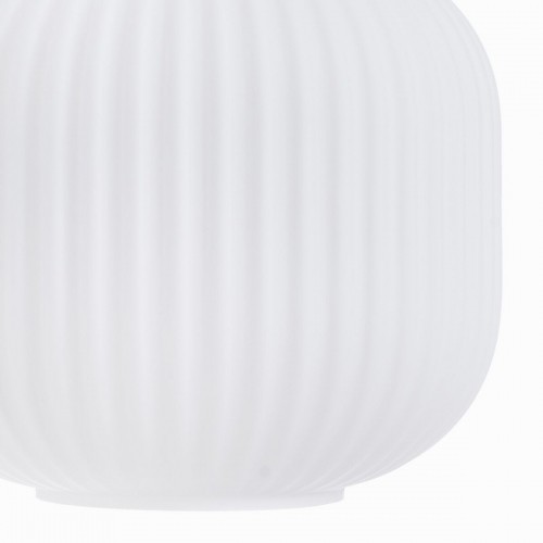 Bigbuy Home Потолочный светильник Стеклянный Натуральный Металл Белый 20 x 20 x 30 cm image 4