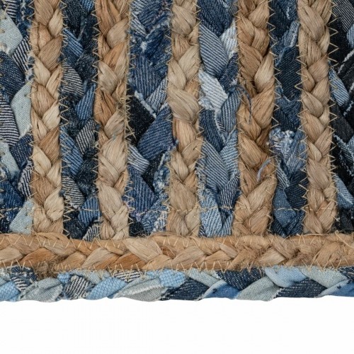 Carpet Natural Blue Cotton Jute 170 x 70 cm image 4