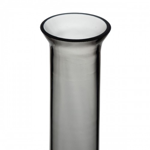 Vase Grey Glass 12 x 12 x 33 cm image 4