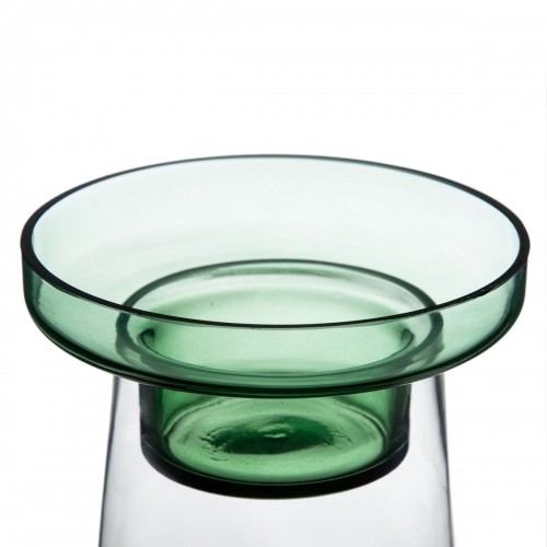Candleholder 16,5 x 16,5 x 35 cm Green Glass image 4