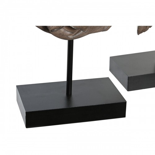 Декоративная фигура DKD Home Decor 23 x 8 x 42 cm Чёрный Коричневый Будда Восточный (2 штук) image 4