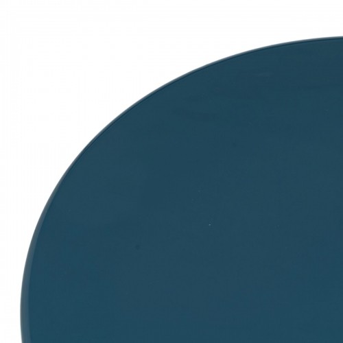 Bigbuy Home Вспомогательный стол 40 x 40 x 39,7 cm Стеклянный Синий Металл image 4