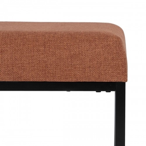 Bench Synthetic Fabric Metal Dark Red 120 x 40 x 45 cm image 4