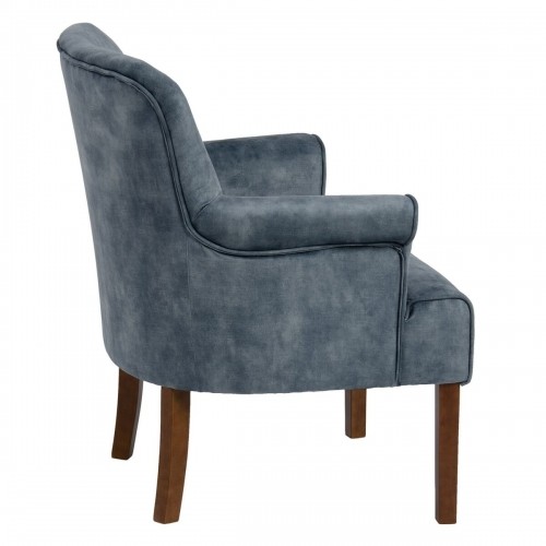 Bigbuy Home atzveltnes krēsls 77 x 64 x 88 cm Sintētiska Auduma Koks Gaiši Zils image 4