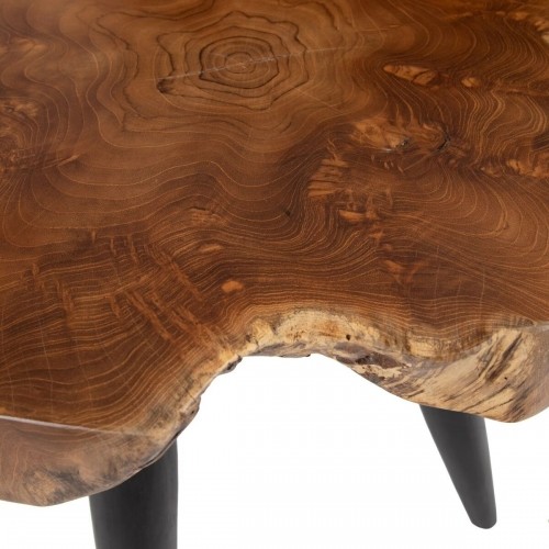Bigbuy Home Вспомогательный стол Натуральный Чёрный древесина тика 60 x 60 x 50 cm image 4